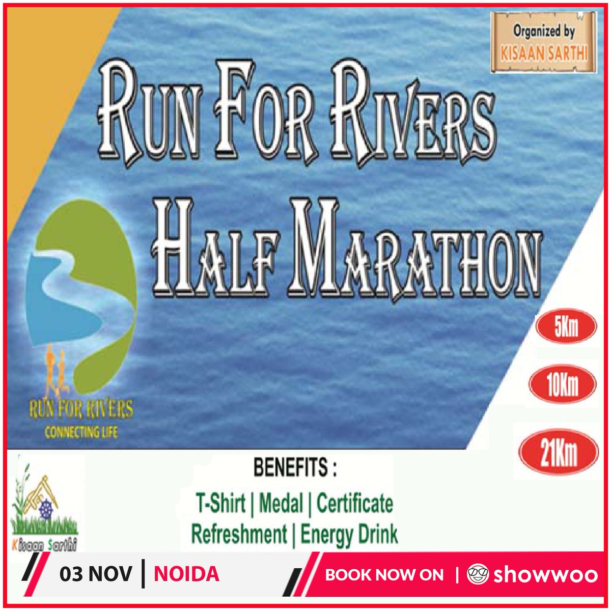 ShowwooIn's tweet photo. 🏃‍♂️ #RUN FOR RIVERS is an initiative to aware people about the #conditions of Rivers in #India and also a strong process to revive the rivers. 

🎫Book Now:- https://t.co/lYeUuvMonm

#showwoo #marathon #running #rivers #saverivers #noida #savewater #water https://t.co/CPDzxGdysp
