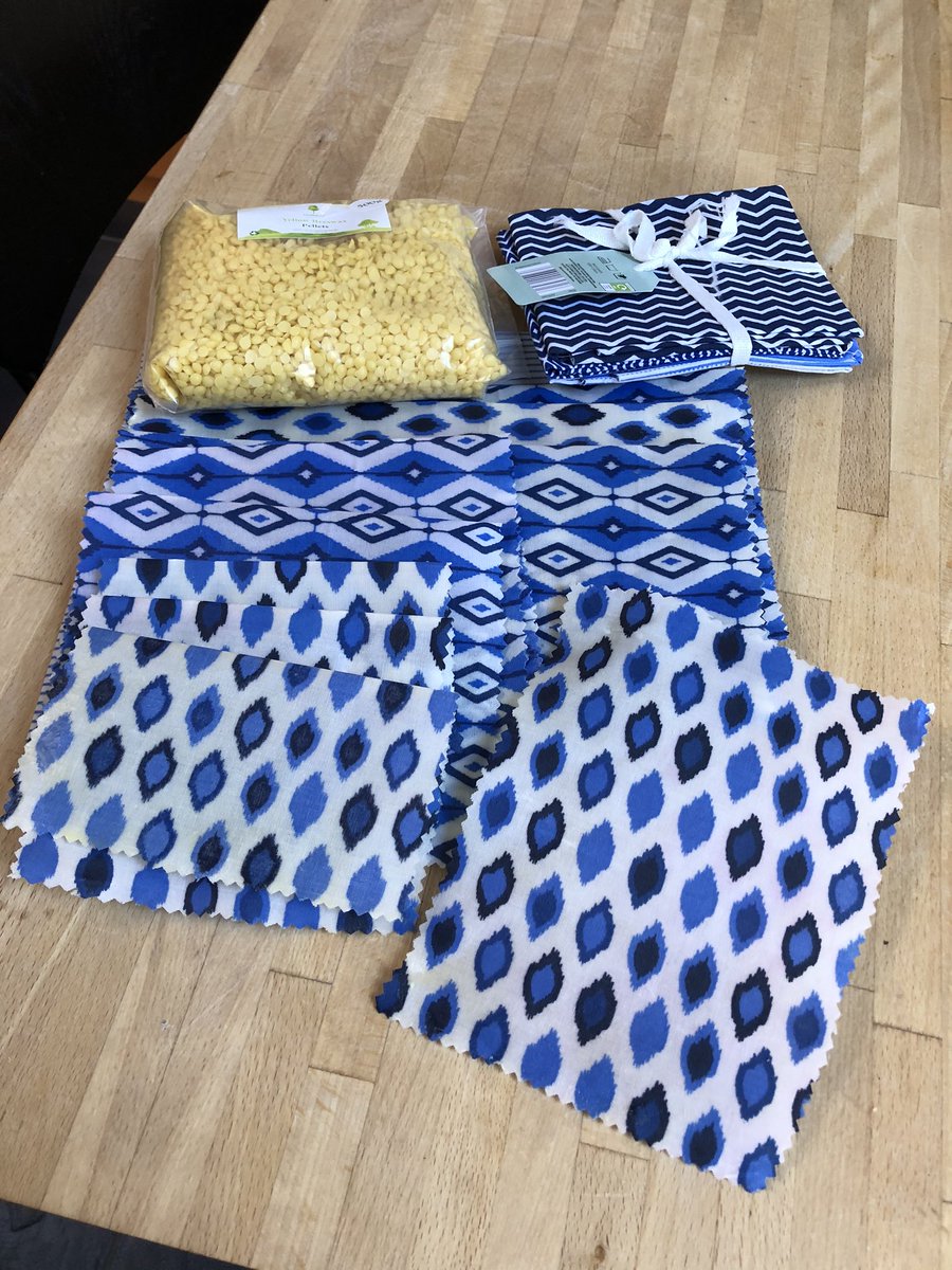 Pleased with my first  attempt at bees wax food warps .