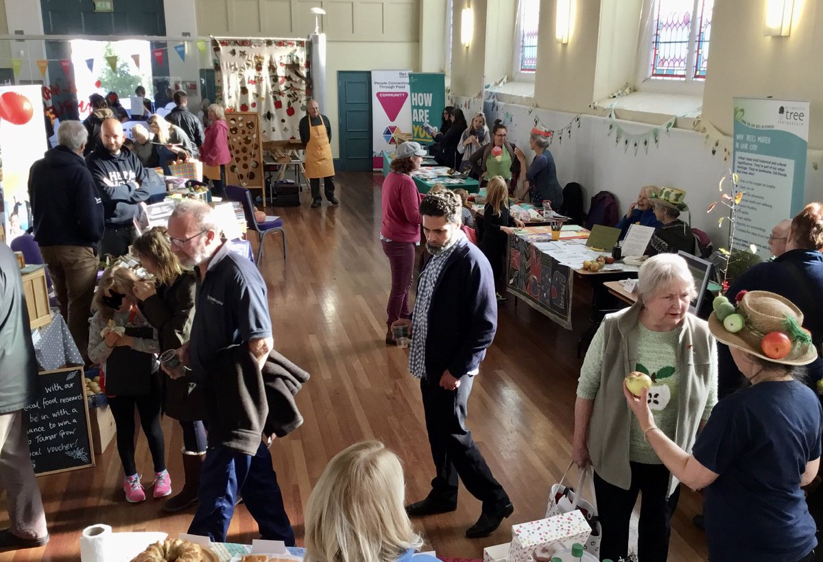 Ianmsmith15's tweet photo. Early doors @All_Ways_Apples Festival 2019 @foodplymouth - Open until 4pm at #DevonportGuildhall, FREE entry, all welcome - big thanks to all supporters inc @PlymCommHomes @WeAreLiveWest @PHPlymouth @TNLComFund & @DGuildhall https://t.co/tm3iY5OoEt