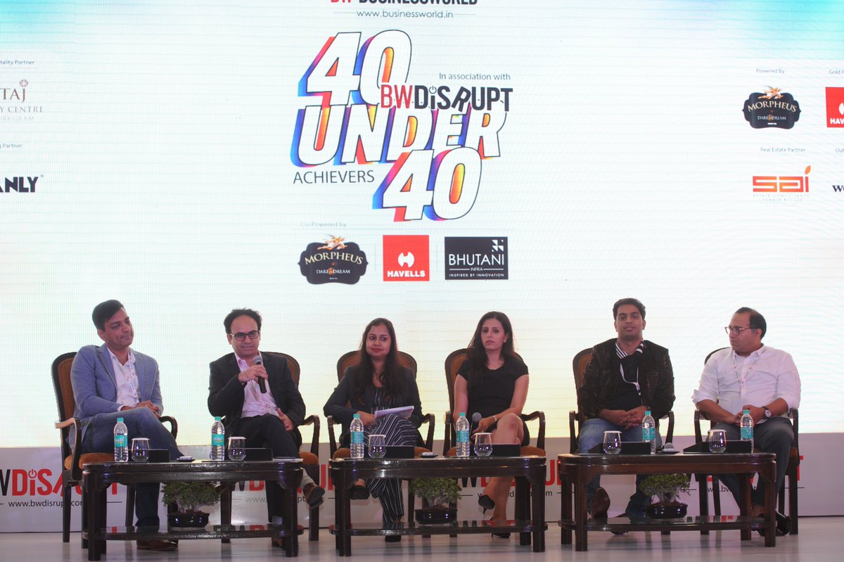 Gathering of India’s Top Young Achievers! 

Panel Discussion on 'How to Growth Hack a Startup ' at the 3rd Edition of #BW40Under40 Summit and Awards in Association with @BwDisrupt at @tajpalacedelhi

 @anuragbatrayo @TheBobbleGuy @Malika_Sadani @themomsco @angadbhatia @MensXP