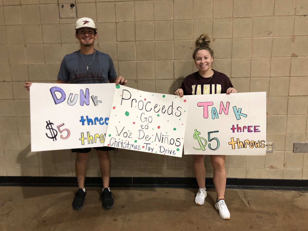 ‼️MAROON MADNESS TONIGHT‼️COME TO OUR DUNK TANK‼️ALL PROCEDES GO TO VOS DE NIÑOS‼️ Help contribute to making a foster child’s Christmas a memorable one