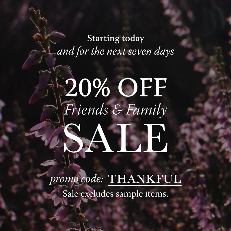 We are having a sale for the next 7 days! Receive 20% off using code THANKFUL! Sale excludes sample items. 
#sotbm #sistersoftheblackmoon #smallbusinesssale #thankful #gratitude #friendsandfamily