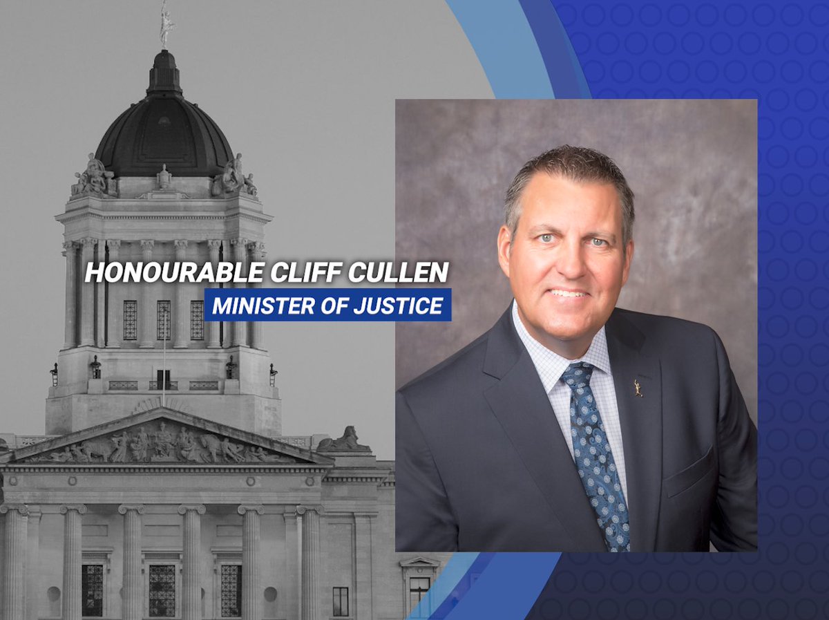 The Minister of Justice and Attorney General, @CliffCullen4MLA