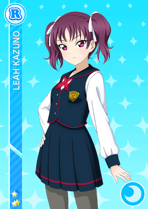 From the group Night CodeThis is Akiyama Mizuki!Her voice actress is Satou Hinata, who appears in Love Live! School Idol Festival as Kazuno Leah.