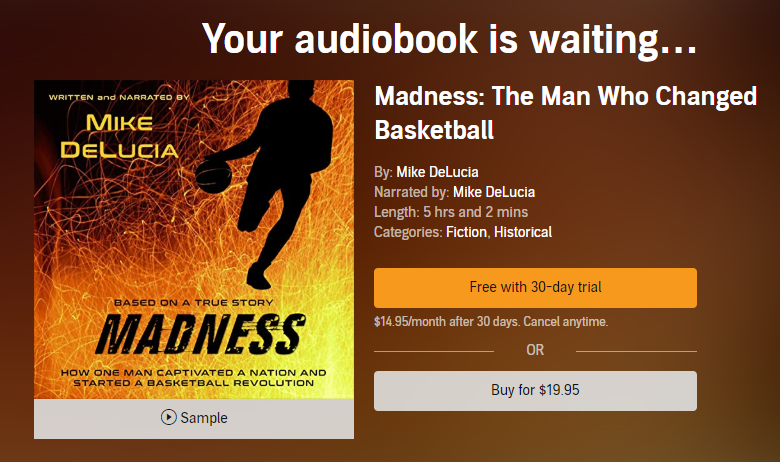 bookishspotlyt's tweet photo. 🏀🏀🏀🏀🏀
"Get caught up in the excitement!" 
LISTEN to the MADNESS #Audiobook and know the story of the man who changed #basketball.
https://t.co/qckn8gMHvJ 
#Free w/ your #Audible trial
Get your copy now! ☺
@mdeluciabooks 
#basketball
#inspiration
#standford
#luisetti
#IARTG https://t.co/AhxF9n1VLO