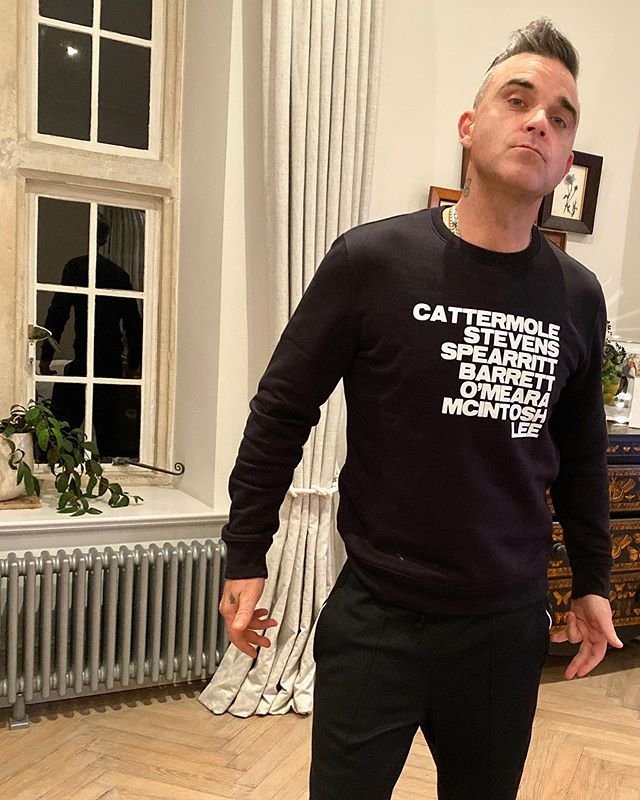 AIDS high harpoon Robbie Williams on Twitter: "Got this from Slimson - designed it myself.  Why ? Because I've been to several parties and none of them, and I mean I  NONE of them, were
