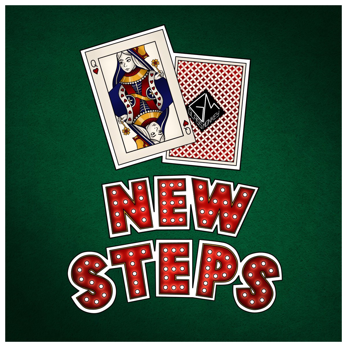 Hey everyone, we're very pleased to announce that our new single "New Steps" will be coming out on the 1st November (the same day as a certain headline gig we are playing). We cannot wait to jam this one with you🃏

You can pre-save it on Spotify and this Friday🙊