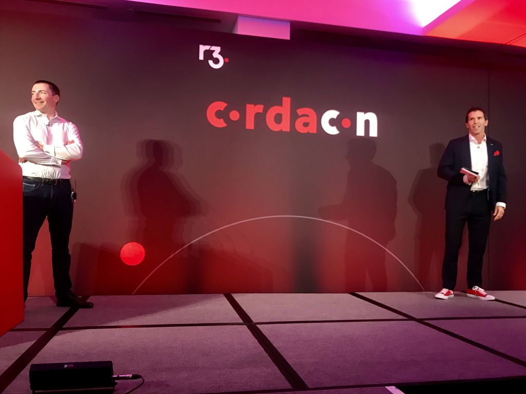R3 CEO David E. Rutter (<a href="/daviderutter1/">David E Rutter</a>) joins CTO Richard Gendal Brown (<a href="/gendal/">Richard Gendal Brown</a>) on stage to close up the day! #CordaCon2019