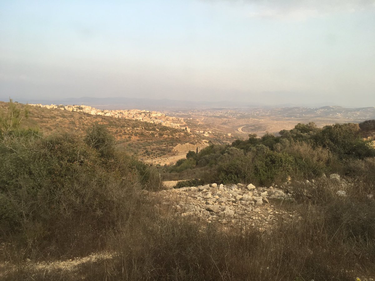 Til_Schroeter's tweet photo. What a day - on the road with the amazingly witty Journalist Lydia Aisenberg: into the #Westbank, crossing the #Greenline and driving along the borderfence that separates Israel from the Westbank. Israelis and Palaestinians - just a few kilometers apart. #bpbisrael https://t.co/3Az5QPfa9D