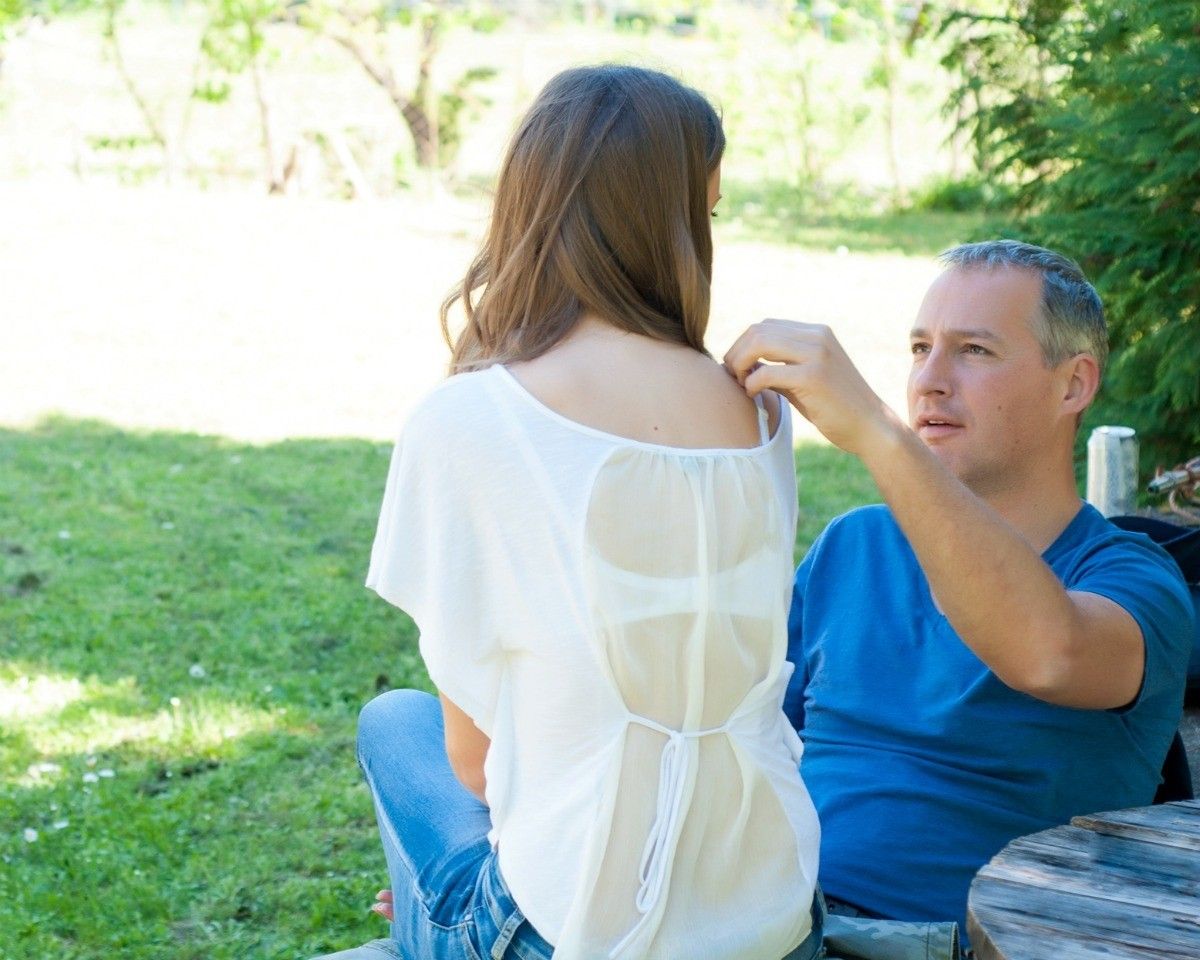 She went to her dads