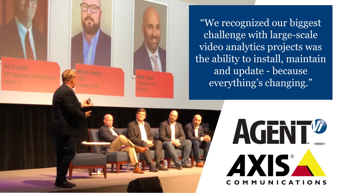 Are you at <a href="/AxisIPVideo/">Axis Communications</a> <a href="/Axis_NA/">Axis North America</a> ACCC? Stop by our booth to learn more about our cloud-based and on-premise video analytics solutions. #security #surveillance