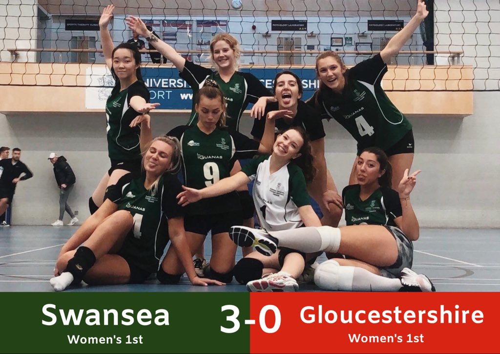 swanseaunivball's tweet photo. Women’s 1st won 3-0 against Gloucestershire 1st! It’s the third time in a row that the girls win 3-0 😍💚. Our girls are on fireeee🔥. 
@Sport_Swansea 

#bleedgreen #sportswansea #swanseauni #swanseaunivolleyball #volleyball #ssresult #swansea https://t.co/hh0scbjwua