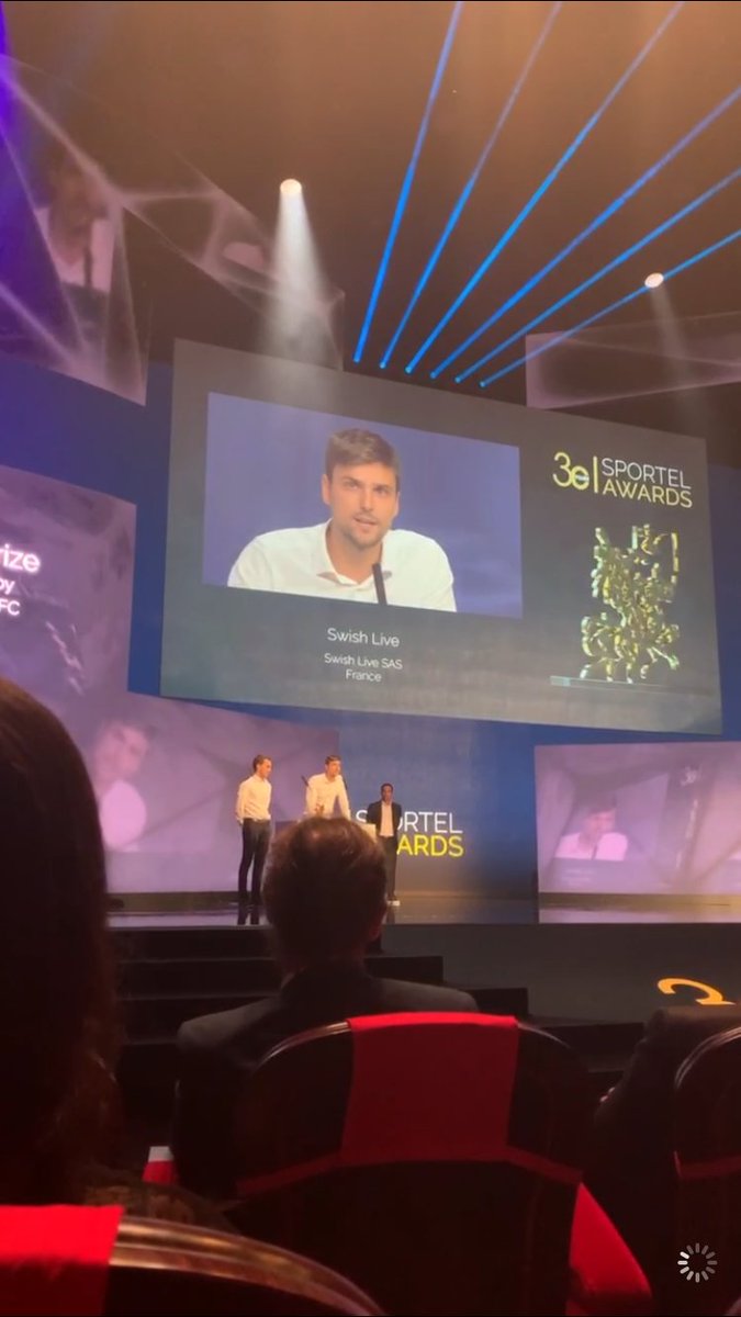 So pleased to won this Digital <a href="/sportelmonaco/">SPORTEL</a> Award, Thank you for the jury <a href="/yelenaisinbaeva/">Yelena</a>/<a href="/BrittaHeidemann/">Britta Heidemann</a> Cheick Cisse, Yvette Lambin-berti, Jacques Glenat and Valérie Nicolas for choosing our sportech company