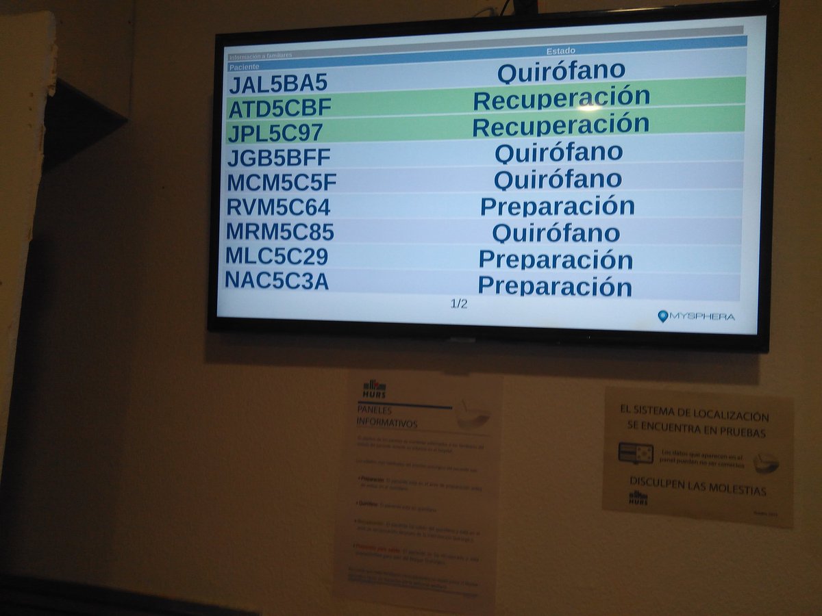 Mª Nieves Muñoz Alcaraz (@munoz_nieves) on Twitter photo La incertidumbre durante la espera en #intervenciónQuirúrgica de un familiar genera ansiedad, ya que puede disminuir la capacidad de afrontamiento y adaptación a la situación. Poder estar informados en todo momento nos ha ayudado mucho. Genial innovación, gracias <a href="/HUReinaSofia/">Hospital Universitario Reina Sofía</a> La incertidumbre durante la espera en #intervenciónQuirúrgica de un familiar genera ansiedad, ya que puede disminuir la capacidad de afrontamiento y adaptación a la situación. Poder estar informados en todo momento nos ha ayudado mucho. Genial innovación, gracias <a href="/HUReinaSofia/">Hospital Universitario Reina Sofía</a>