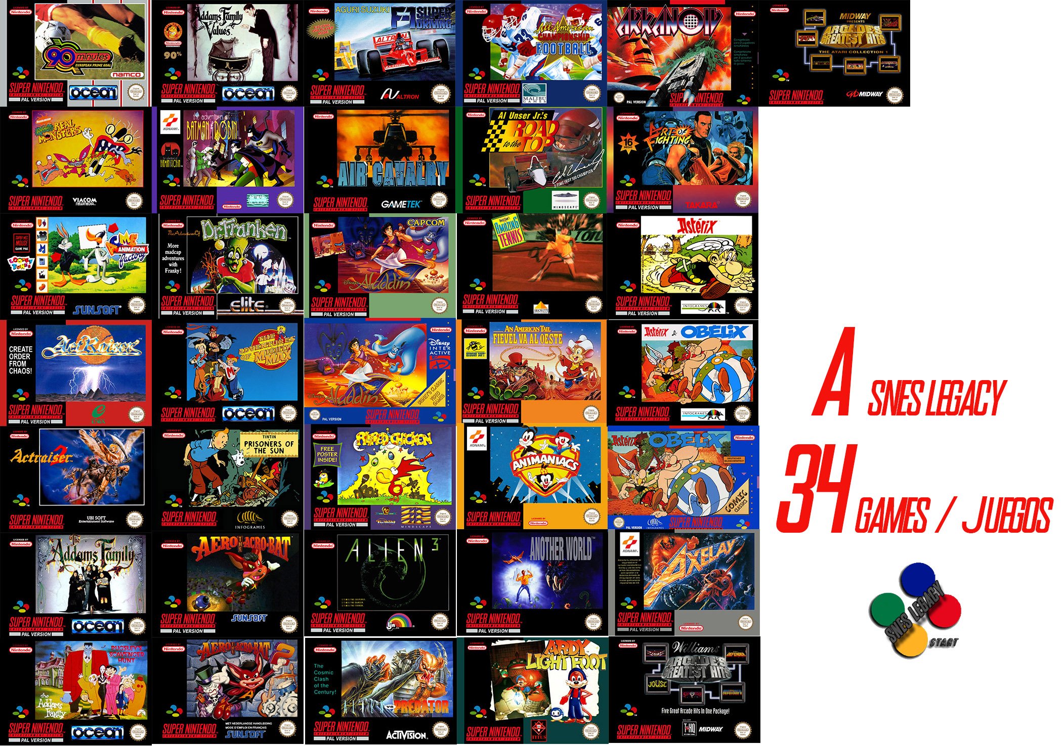 List of all snes games with pictures hot sale
