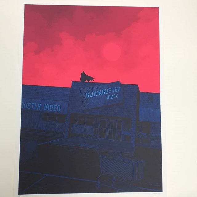 rgoodallgallery's tweet photo. Daniel Danger Blockbuster Video Red print is now back on our site #richardgoodallgallery  #defectivedetective #danieldanger https://t.co/2sUyRNiU9H https://t.co/ydRskdgGGh