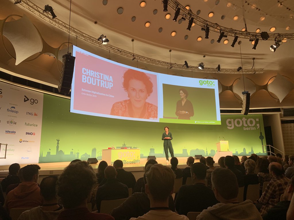 Great (and scary) insight into China’s digital revolution from <a href="/ChBoutrup/">Christina Boutrup</a>. Face recognition machines that give you 60cm of toilet paper every 10 minutes. #GOTOber <a href="/GOTOber/">GOTO Berlin • IDLE ACCOUNT</a> @AutoTraderLife