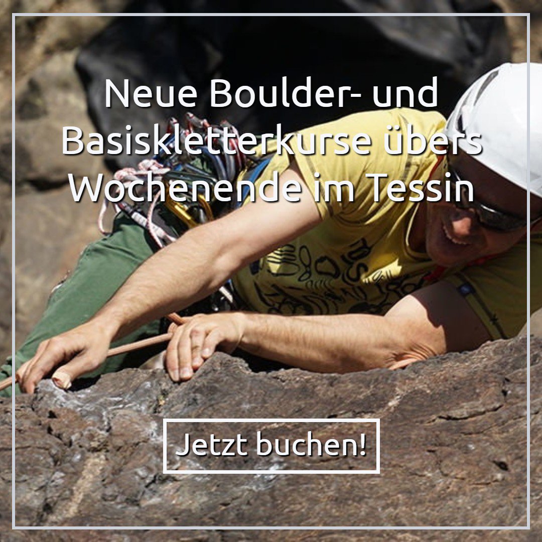 Neue Kletter- und #Boulderkurse im Tessin. Jeweils am Sam. &amp; Son., geeignet für Anfänger und alle die eine Auffrischung der Technik wünschen.

qurs.ch/bewegung/klett… 

#kletterkurse #bouldern #Freizeit #Kurse #Qurs #klettern