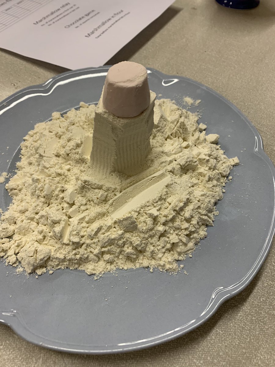 Sweetie games at Guides tonight - definitely the most impressive flour carving of the night 🎉