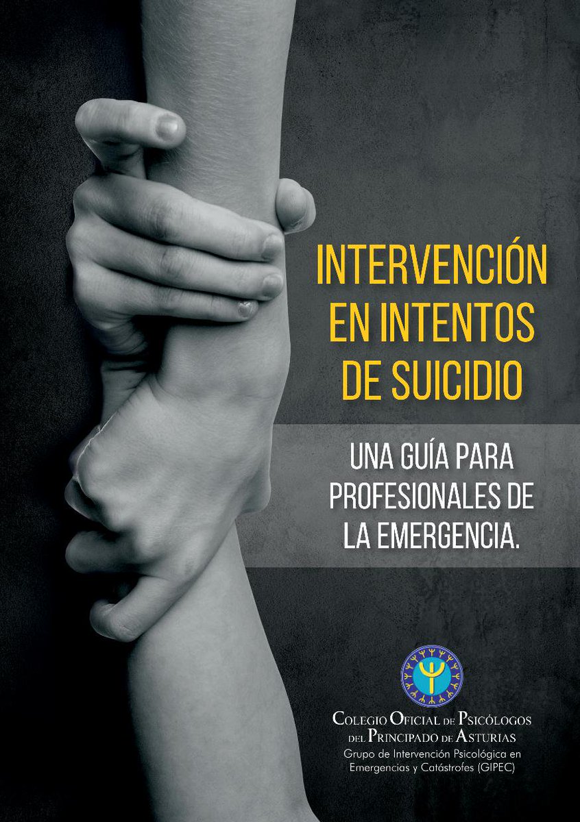 Guia d'intervencions en intents de suïcidi per a professionals de  emergències , consells pràctics i senzills en situacions de risc #TES
👇📘📘👇
cop-asturias.org/uploads/Gui%CC…