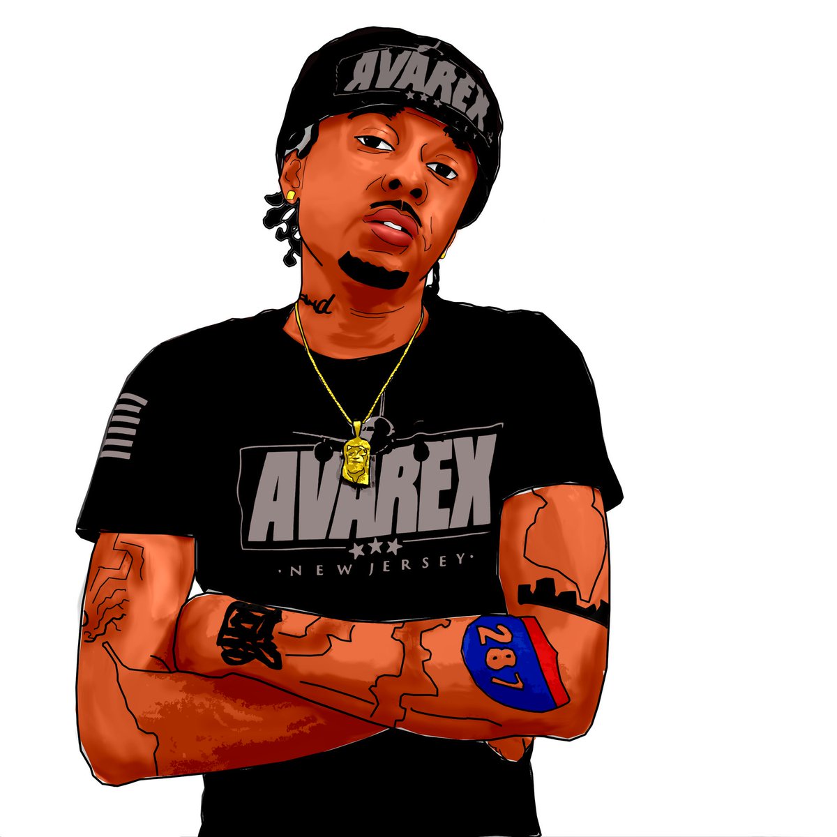 avarexnj's tweet photo. Please don't make me get outta character 😎 appreciate the artwork 🎨 #Avarex #KOMH #blackart #new #music O U T N O W ‼ https://t.co/Dk9TnLWlE7