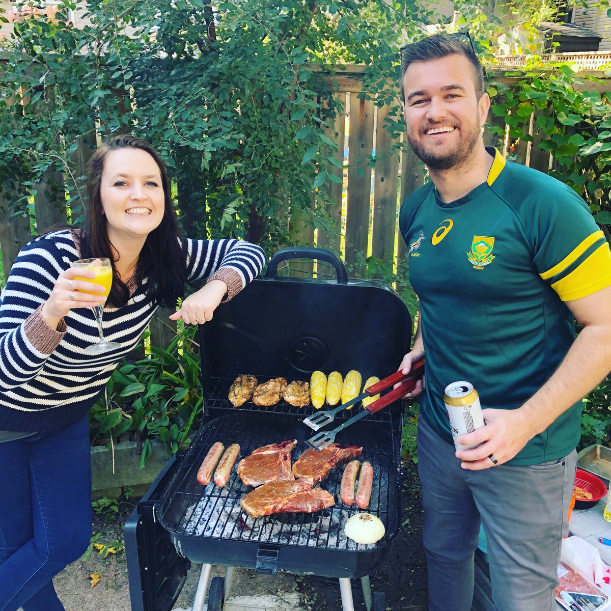 What do you do when the Boks make the semifinals? You braai! Sending our support all the way from Toronto! #GoBokke #SSRugby #RWC2019 <a href="/rugbyworldcup/">Rugby World Cup</a> <a href="/Springboks/">Springboks</a>