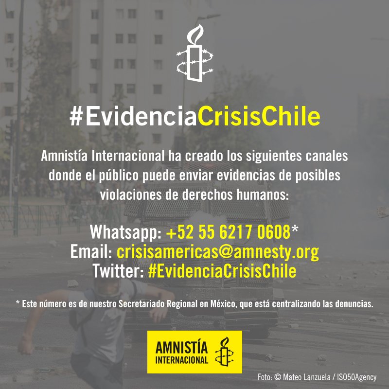 Estamos recibiendo y revisando las denuncias que nos envían. Estos son nuestros canales para canalizar esta información.