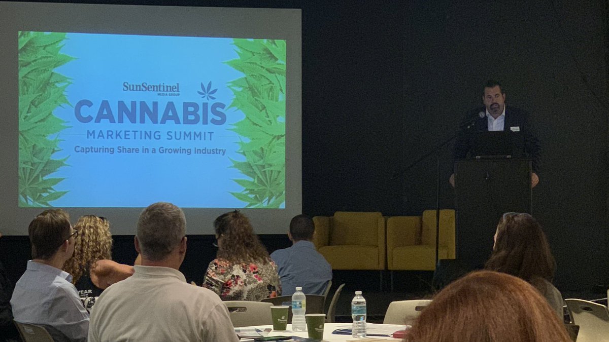 We’re in Ft. Lauderdale with @SunSentinel today talking all about cannabis marketing!