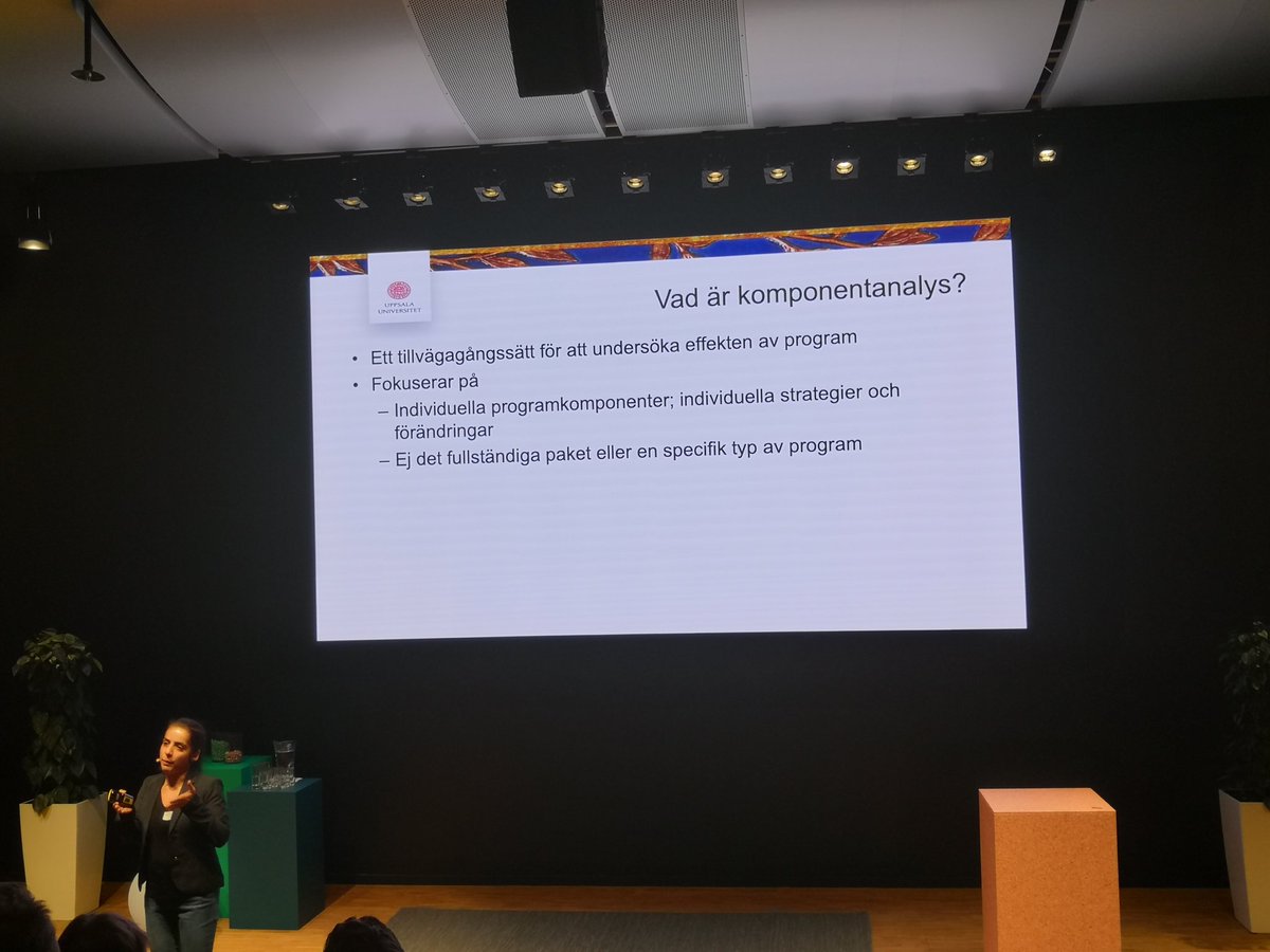 Väldigt intressant om komponentanalys från <a href="/uppsalauni/">Uppsala universitet</a> forskning som tagit fram ett unikt verktyg för evidensbaserade komponenter. Verktyget öppet för alla. Fler verktyg för effektmätning behövs. <a href="/ideer_for_livet/">Idéer för livet</a> <a href="/SkandiaSE/">Skandia</a> #impact #tryggtgivande @InsamlingsForum