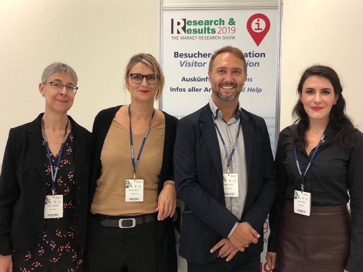 QualWorld's tweet photo. Having a great day at #researchandresults2019 Munich @ResearchResults #mrx #healthcare #qualitative #fieldwork #qualitativeresearch #healthcareresearch #qualworld https://t.co/OnDld7HLhh