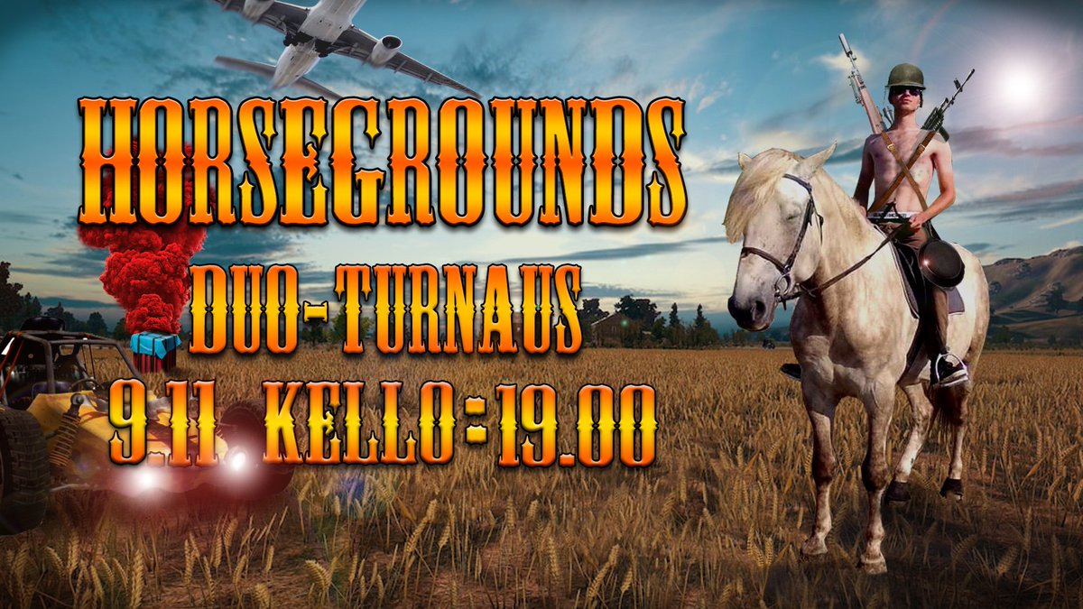 Horsegrounds Duo (500€ prizepool) turnauksen ilmoittautuminen aukesi! Käy tsekkaan discordistani miten pääset mukaan. discordapp.com/invite/vMN2VY9  PS. Turneessa 500e prizepool sekä paikkoja on rajallisesti!!