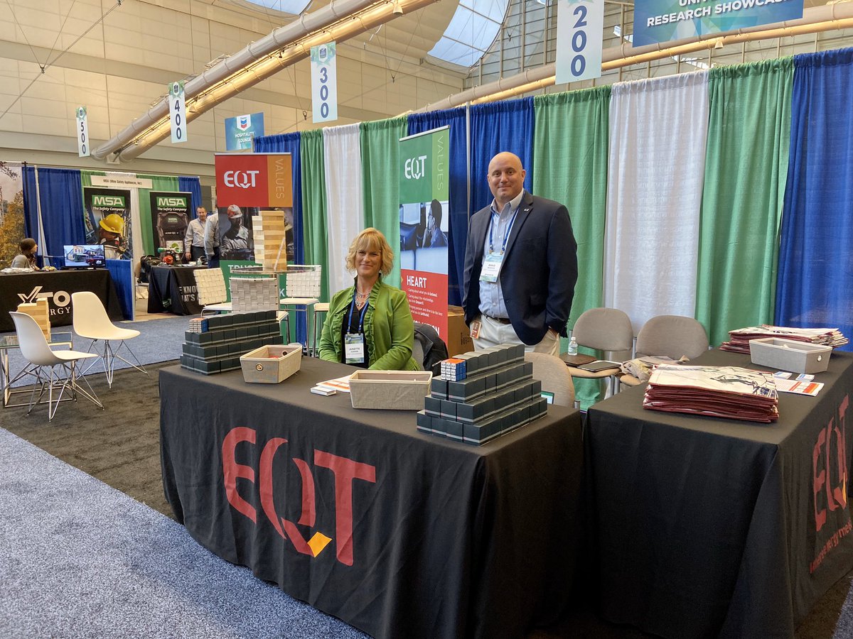 EQTCorp's tweet photo. Looking forward to a great day at @SHALEINSIGHT! Come visit the #EQTeam at booth 119. #SHALEINSIGHT2019 #ConnEQT https://t.co/2HIFG8rbH1