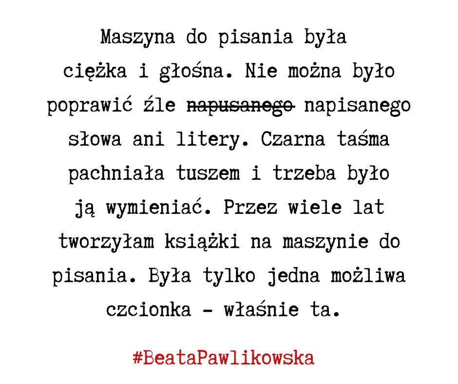 Tak kiedys wyglądał maszynopis, czyli tekst napisany na maszynie do pisania,  i tak pisało się kiedyś książki 😊