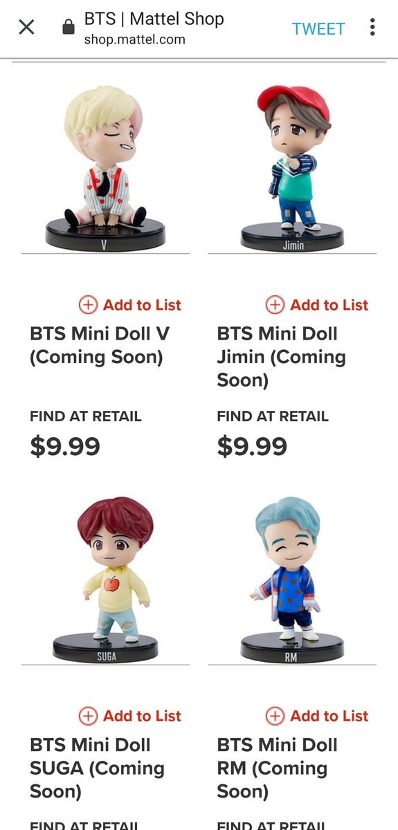 mattel shop bts