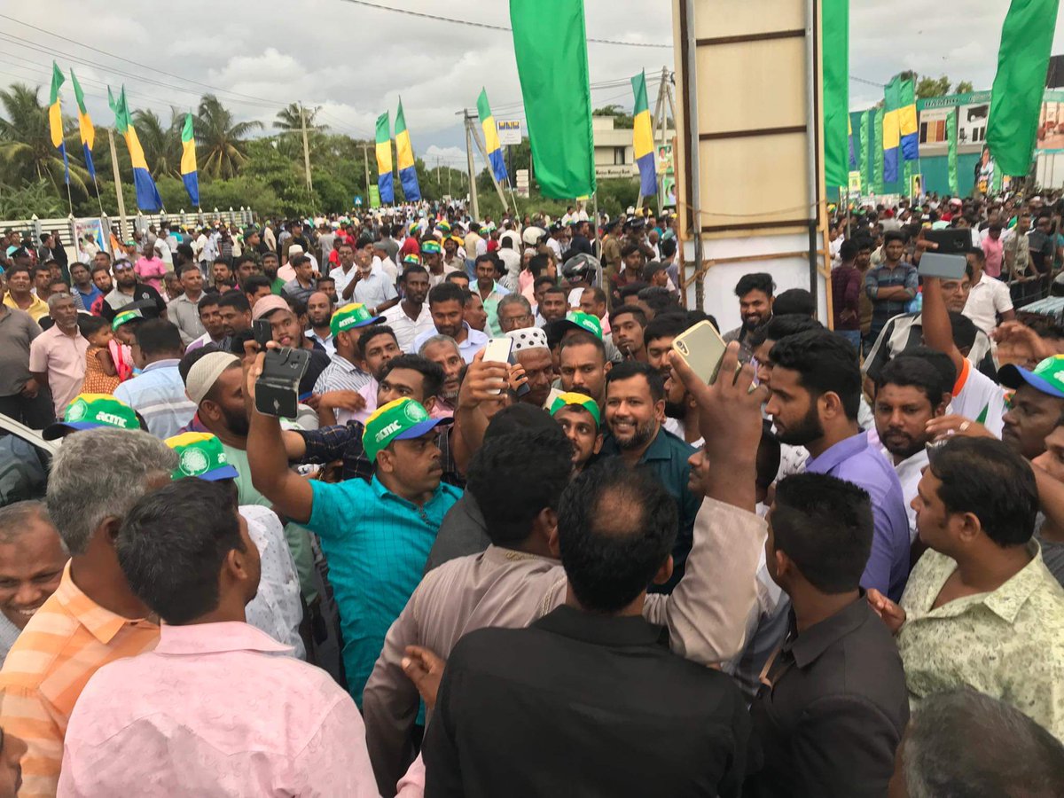 acmcofficial's tweet photo. Thanks ! @ #Puttalam #Srilanka
#sajithpremadasa #sajithforpresident #sajith4newsl #Puttalam #peoplesfriend #Presidential_Election #presspollsl #AcmcSrilanka #acmcLeader #acmc #Sajith4President @sajithpremadasa @sajith4newsl https://t.co/I1w7vu1rKq