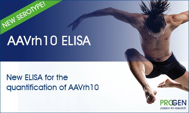 Progen_Biotech's tweet image. NEW serotype! AAVrh10 #Tritration #ELISA - Get your #AAVrh10 #capsid #titers right with PROGEN´s new AAVrh10 Titration ELISA  for reliable determination of your AAVrh10 titers. mailchi.mp/progen.com/aav…