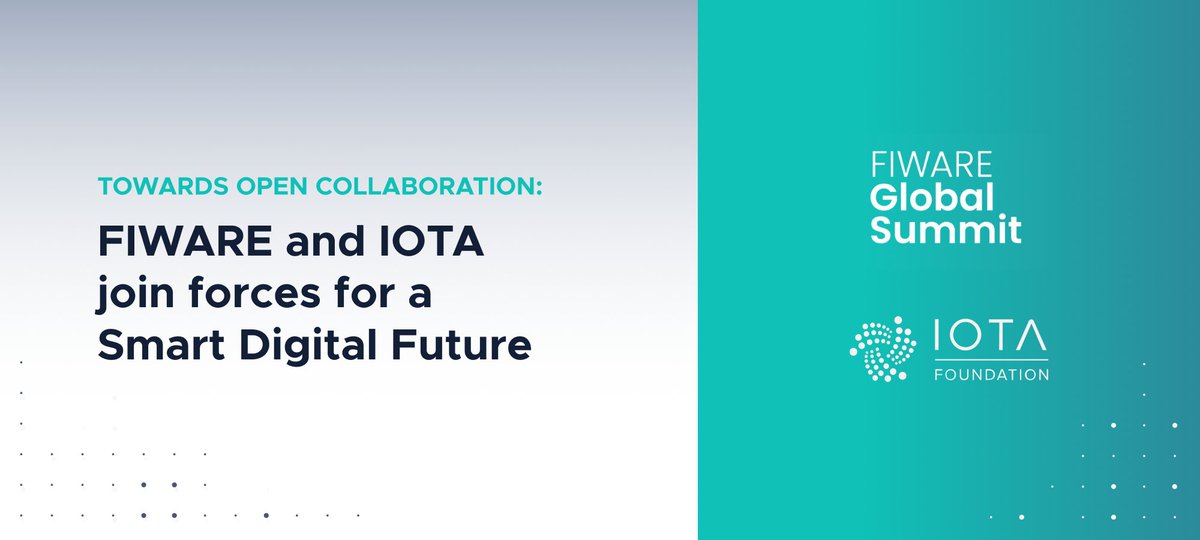 iota's tweet photo. Towards Open Collaboration: IOTA join forces with @FIWARE to build the Smart Solutions of the Future! @domschiener speaks about the collaboration at #FIWARESummit. Read about it: https://t.co/bN19noM4Ki
#MachineEconomy #SmartCities https://t.co/1DUTlg4SpO