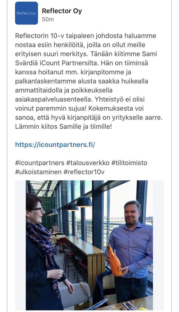 samisvard's tweet image. ”Kokemuksesta voi sanoa, että hyvä kirjanpitäjä on yritykselle aarre.” #kirjanpito #tilitoimisto #asiakaspalvelu