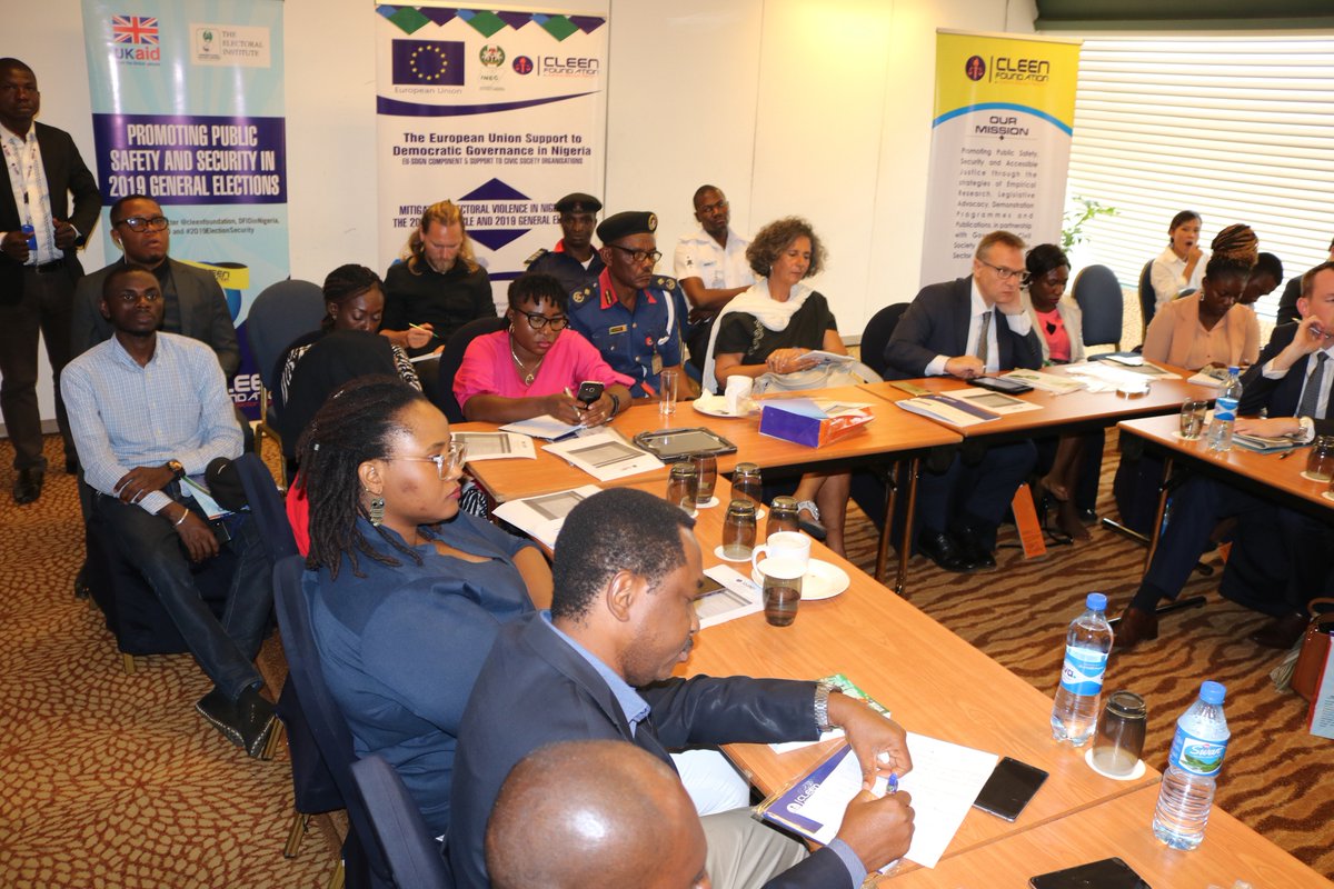 cleenfoundation's tweet image. Watch us live at the ongoing Release of @cleenfoundation  2019 General Elections Report - facebook.com/cleenfoundatio… #2019ElectionSecurity @EUinNigeria @DFID_UK @DFIDNigeria @GermanEmbassy @ngBritish @macfound @OSIWA1 @USEmbassyAbuja @udoilo @laolub