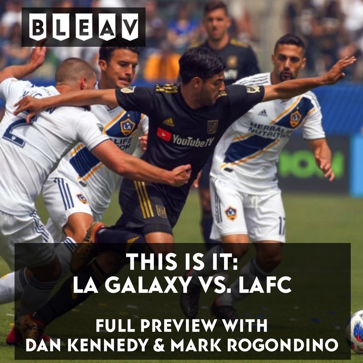 It's win or go home. It's #LAFC vs. #LAGalaxy.

And we have former MLS goalkeeper <a href="/1DanKennedy/">Dan Kennedy</a> &amp; LAFC broadcaster <a href="/mrogondino/">Mark Rogondino</a> to break down every inch of this Western Conference Semi-Final showdown.

Only on the Bleav in LAFC vs. Galaxy podcast - LET'S GO: bleav.com/podcast/la-gal…