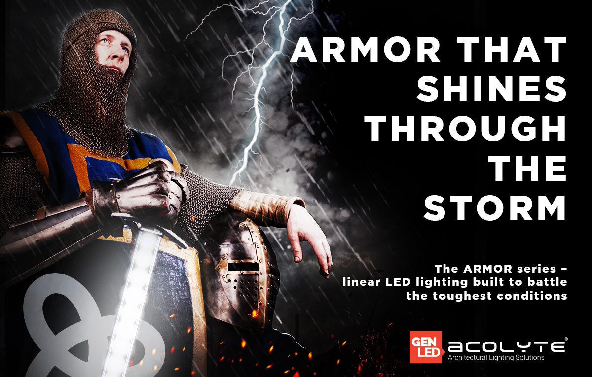 AcolyteLED's tweet photo. The Armor Series uses Gel-Flush™ Technology to shield our lights in any weather. Our Mini and Nano Linear products are guaranteed to stop leaks or condensation, which means clear, unobstructed beams of light for wall washing and grazing. #LEDLighting #GENLEDAcolyte #ArmorSeries https://t.co/DCFGbsnKo8