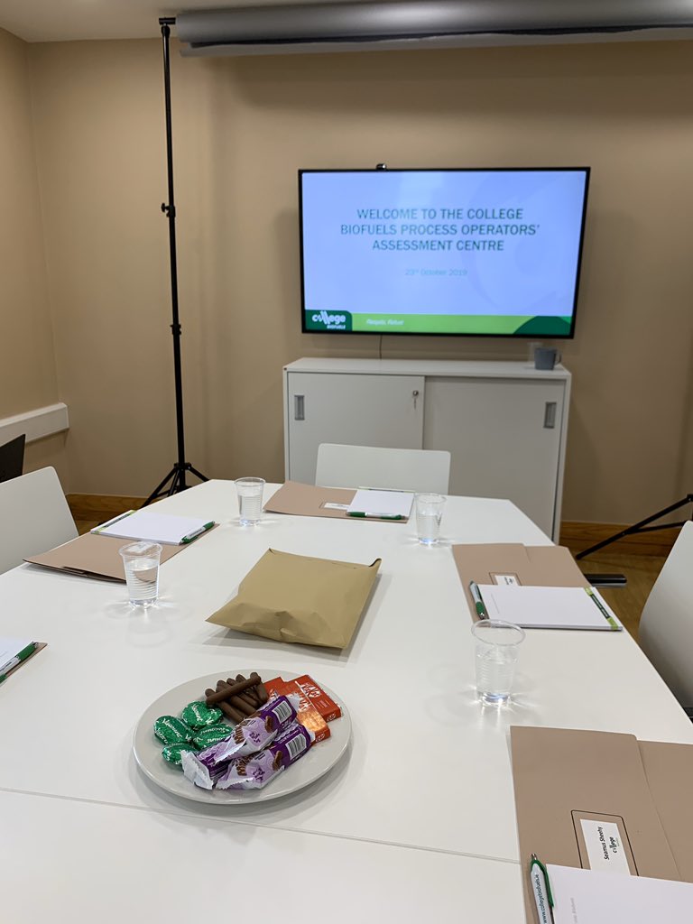 The Biofuels team along with the Operations team here at College Group are excited to meet candidates for our biofuel process Operatives Assessment Centre today!