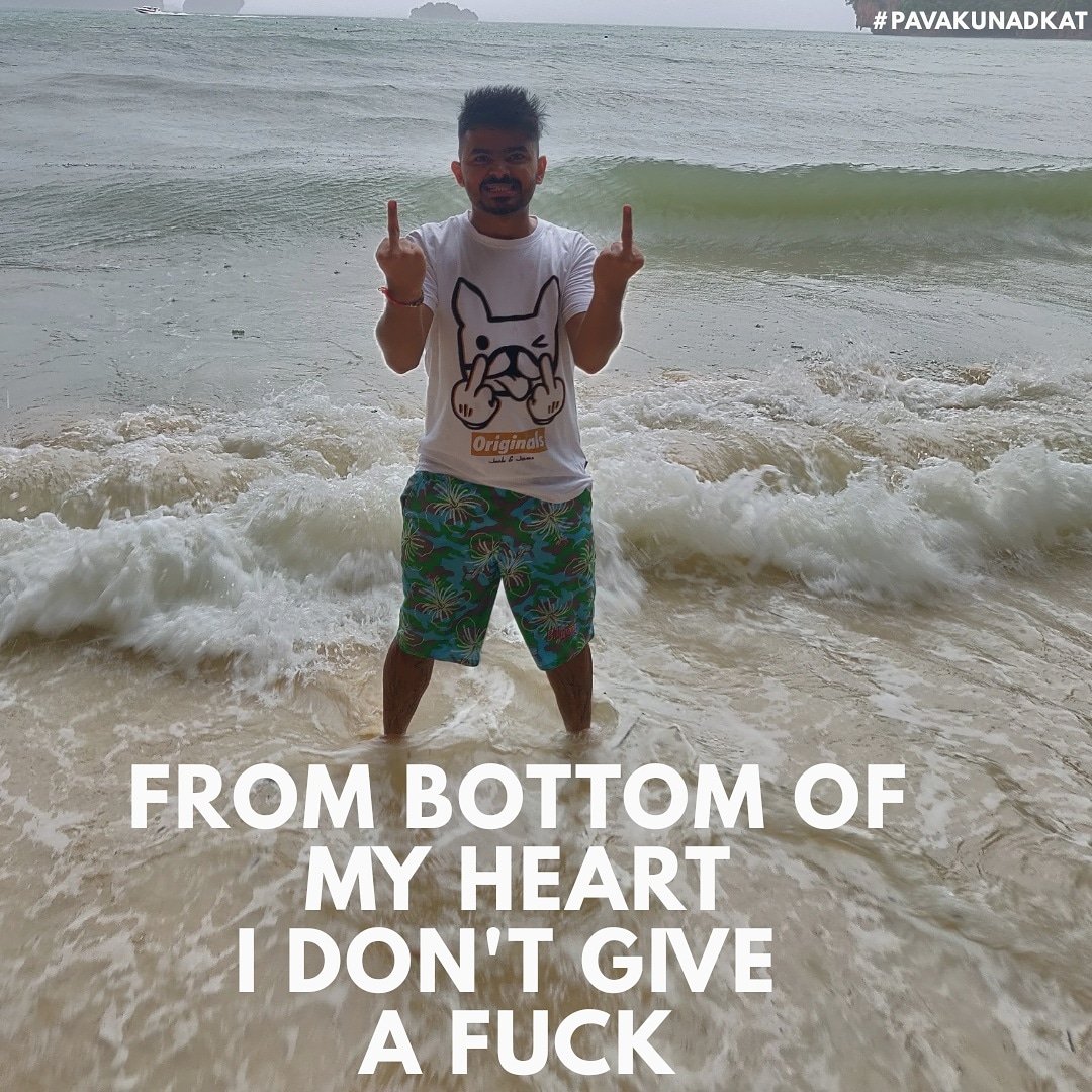pavakunadkat's tweet image. To 
• Pela loko su vicharshey ?
• Log Kya kahenge ?
• Will they judge me? 
I just want to say that 
&apos; From bottom of my heart💚👇
.
.

.
I DON&apos;T GIVE A FUCK! &apos;🖕😊
#Pavak #PavakUnadkat #otherpeopleopinions #dontgiveafuck #Inspiration #motivation #Entrepreneur #entrepreneurshi