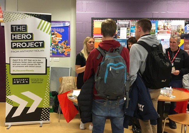 Huntington Sixth Form (@huntingtonyork6) on Twitter photo Students signing-up having had an assembly on the importance of supporting others with donations. Students signing-up having had an assembly on the importance of supporting others with donations.