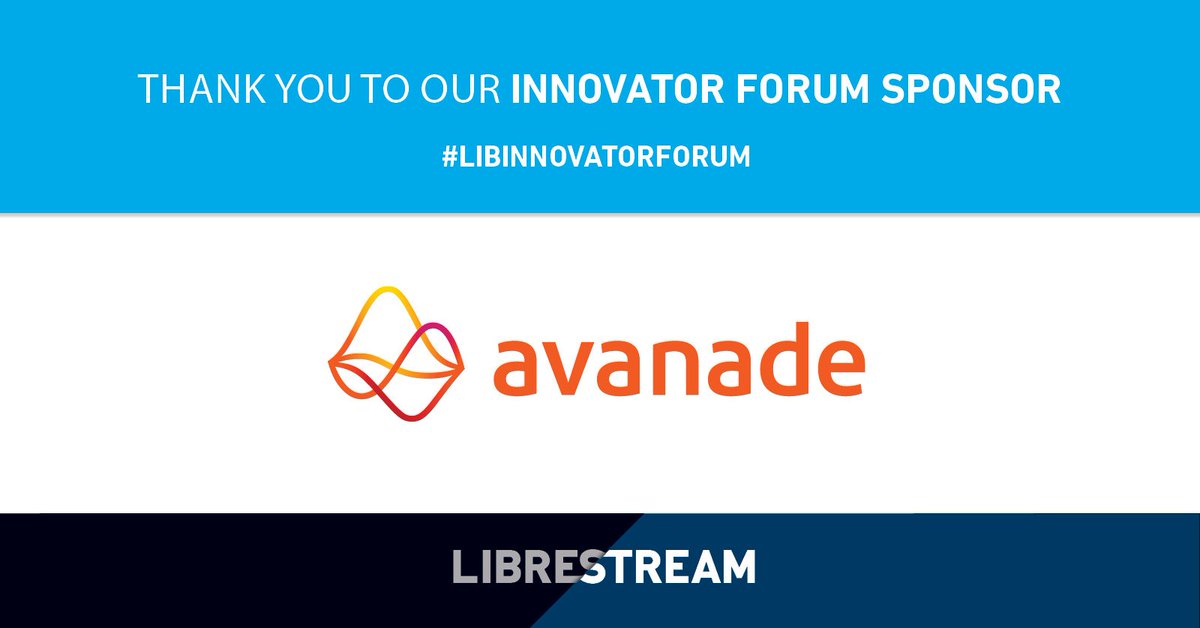 Librestream's tweet photo. At our 3rd Annual London #LibInnovatorForum, we are pleased to announce that @Microsoft and @avanadeinc are the premier event sponsors. https://t.co/Umk9pCPhY8