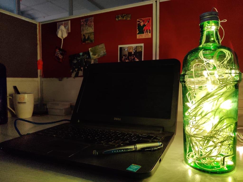 Our DIY #Diwali decoration <a href="/the_hindu/">The Hindu</a> office 😁 via <a href="/Jaideepdeobhanj/">Jaideep Deo Bhanj</a>