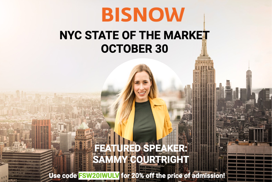 SammyCourtright's tweet photo. We're just a week out from @BisnowNY's State of the Market conference on Oct 30. I'll be speaking on a panel about Attracting and Retaining in a Competitive Environment.
Don't forget to use Fitspot's code for 20% off your registration: FSW20IWULV.
https://t.co/IGkEE5vLaD https://t.co/aMx0oNEEfM