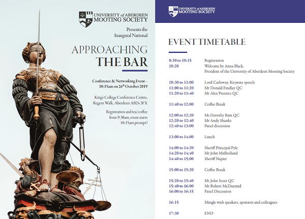 StronachsLLP's tweet photo. On Saturday Robert McDiarmid will be speaking to future lawyers about a career in litigation at the @MootSoc inaugural 'Approaching the Bar' Conference at @aberdeenuni He will be in good company - an excellent line up of speakers. #futurelitigators #networking #legalexpertise https://t.co/n9u2gcXxLU