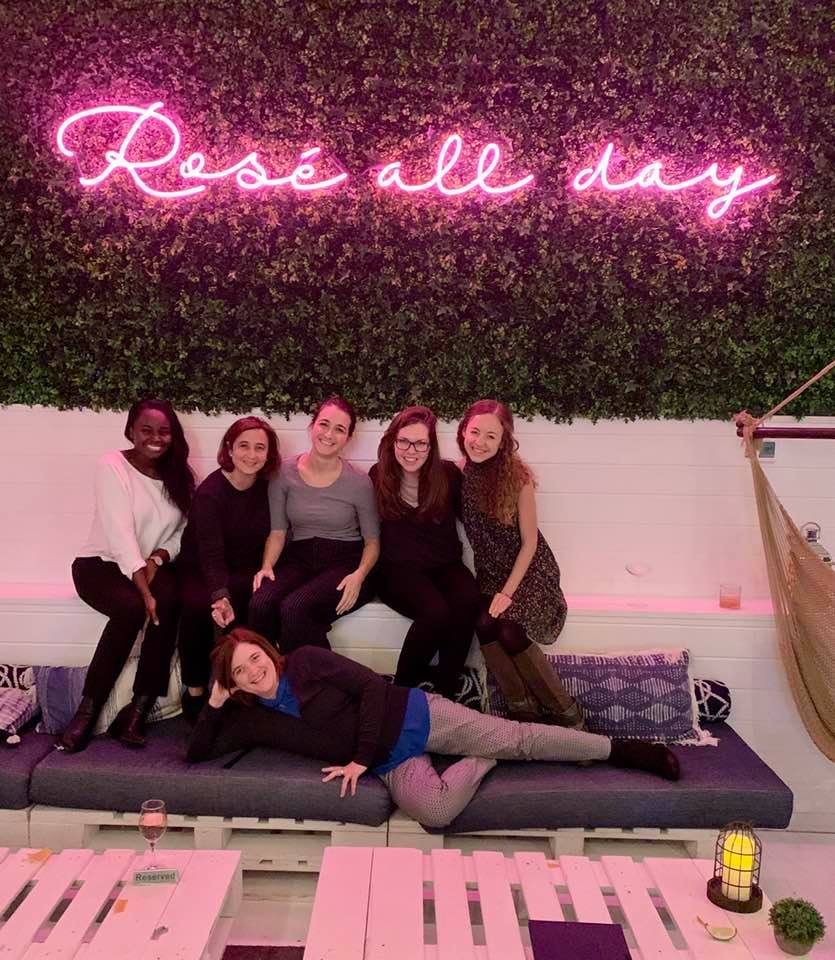 EmoryPsychology's tweet photo. The #LabOfTheMonth knows how to work hard and play hard! Highlights from recent BUILD Lab presentations (and explorations!) in Chicago at @devpsybio, including talks by graduate students @CassieLHendrix, Elle Johnson, @ItsMelissaEngel, and Madison Malone #ISDP2019 https://t.co/1nocXl8VWs