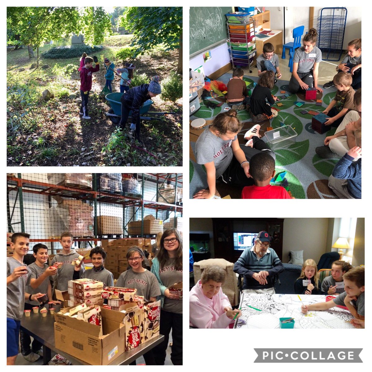 HSSchoolGR's tweet photo. Being Christ in our community! Last week our 5th through 8th graders spent time at various outreach organizations sharing their time and talents with others! @Gildas_Club_GR @kidsfoodbasket @Steepletown #DOGRCathEd https://t.co/c7DhnsIzhl